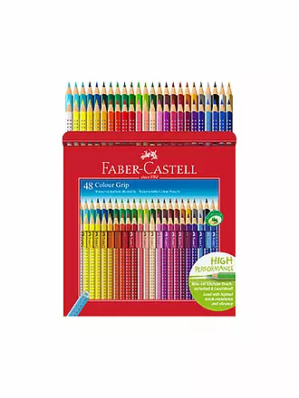 FABER-CASTELL | Colour Grip Buntstift, 48er Kartonetui | 